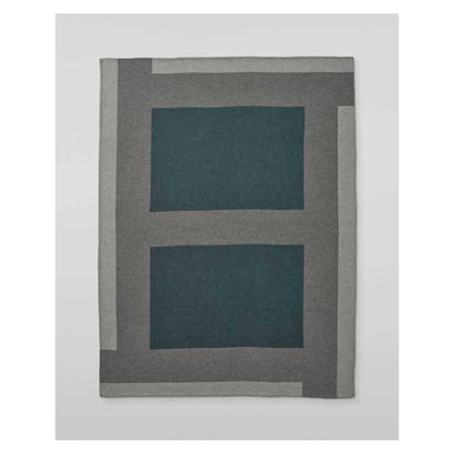 Johnstons of Elgin Geometric Throw in Earth Mineral — laid flat