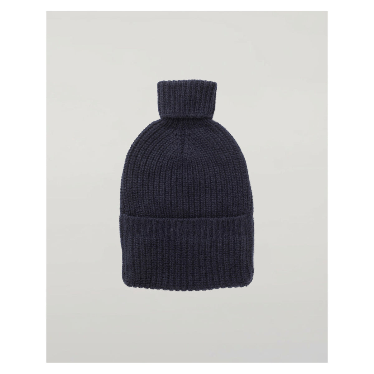 Johnstons of Elgin Cashmere Hot Water Bottle Cover in Dark Navy — detail