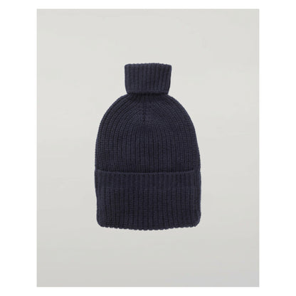 Johnstons of Elgin Cashmere Hot Water Bottle Cover in Dark Navy — detail