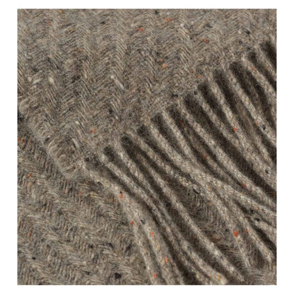 Johnstons of Elgin Lofty Twill Throw in Peregrine — detail