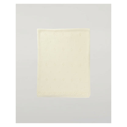 Johnstons of Elgin Pointelle Cashmere Baby Blanket in White