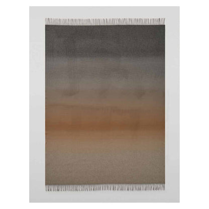 Johnstons of Elgin Umbra Throw in Cairn — laid flat