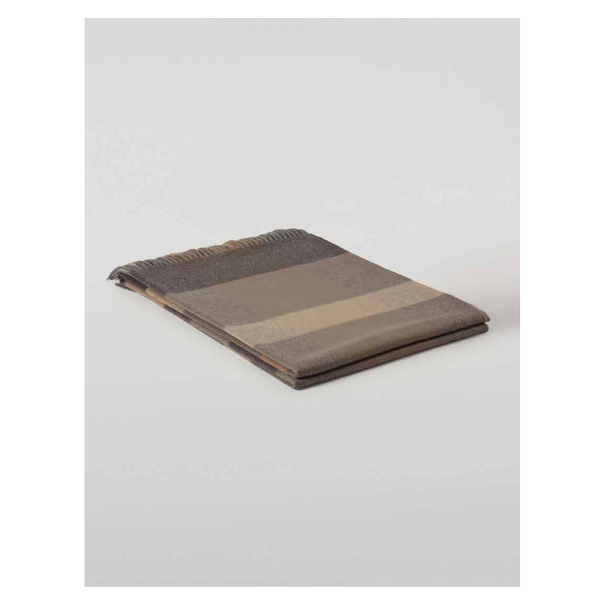 Johnstons of Elgin Umbra Plaid Throw in Cairn