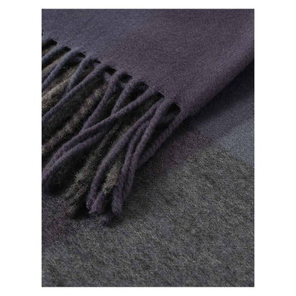 Johnstons of Elgin Umbra Plaid Throw in Scapa — detail
