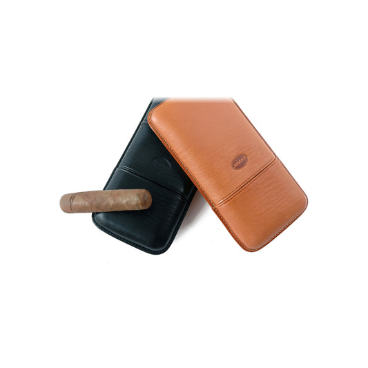 Jemar 103/3 3-cigar leather case