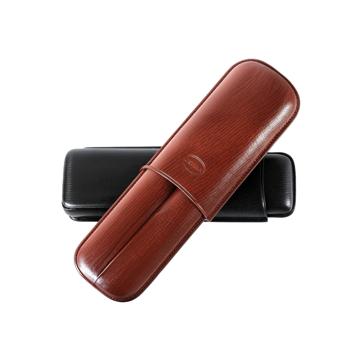Jemar 464/2 - Oscaria 2-cigar leather case - Black