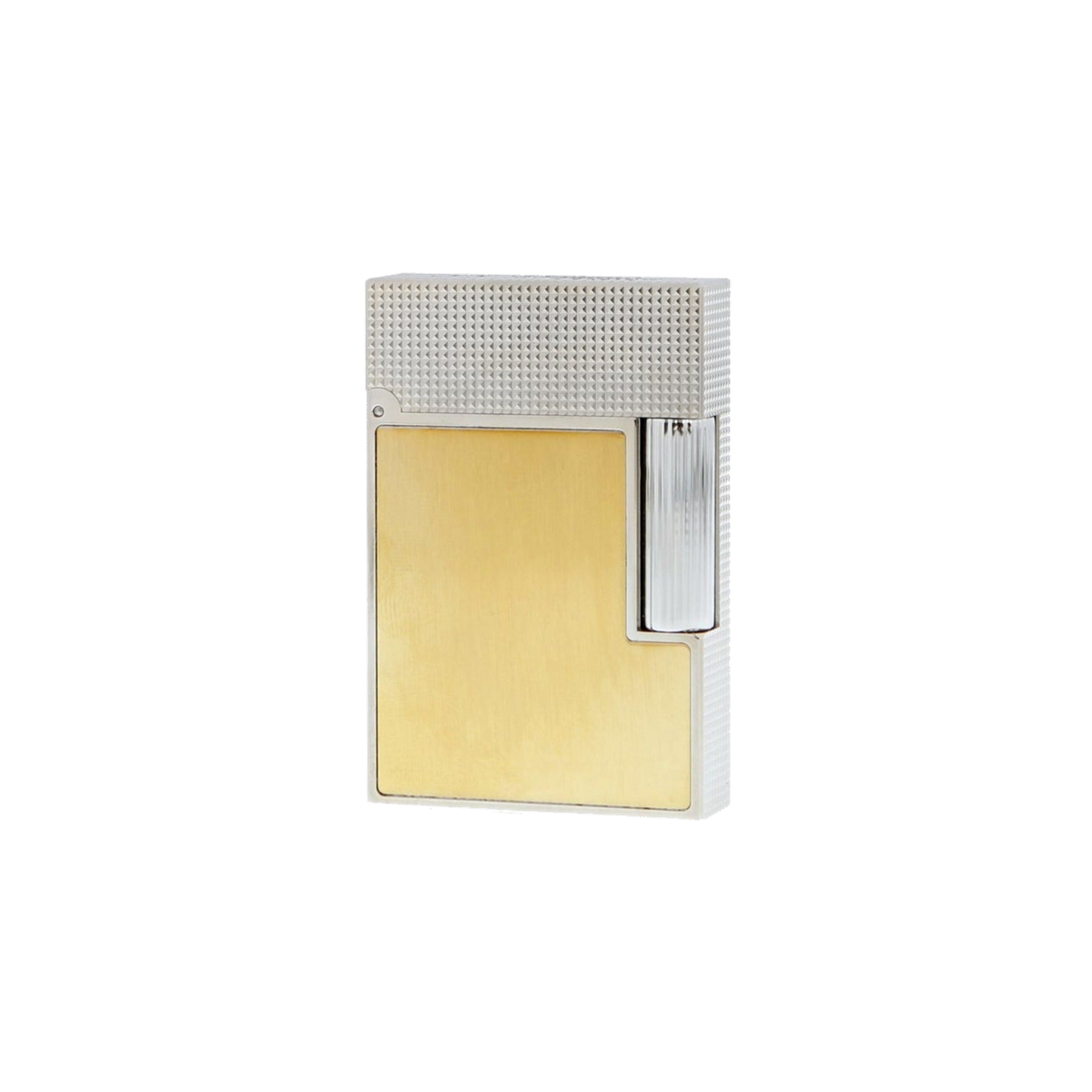Briquet S.T. Dupont Pdd palladium brossé duo — vue de trois quarts