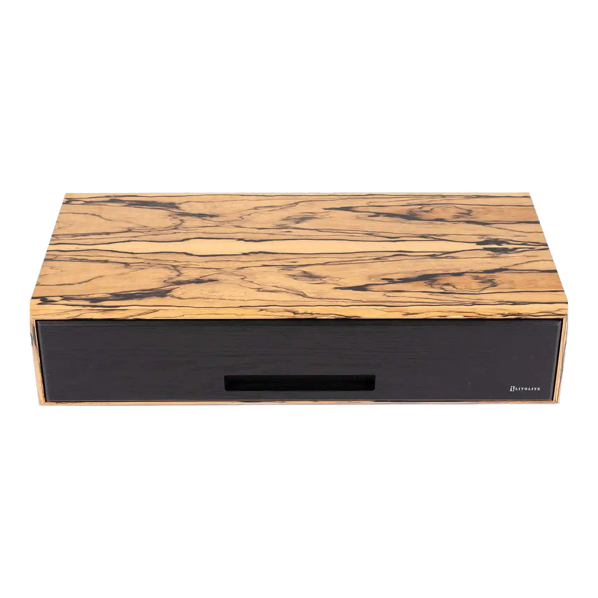 Humidor Litolite Diamond grand format en ébène blanche