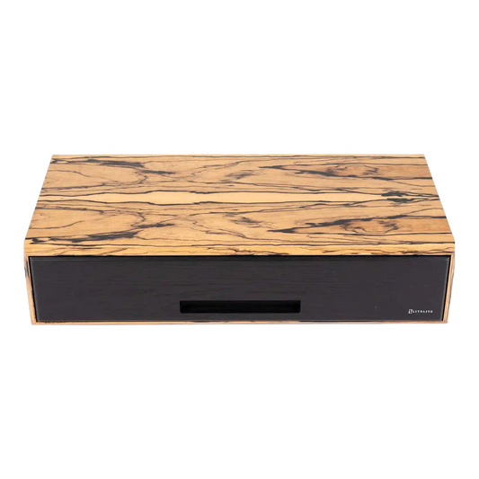 Litolite Diamond Large humidor in white ebony