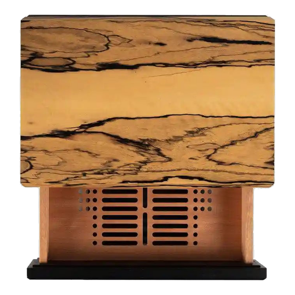 Humidor Litolite Diamond petit format en ébène blanche