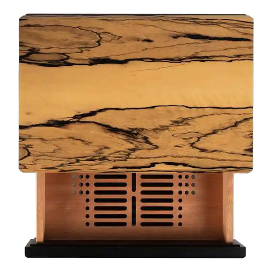 Litolite Diamond Small humidor in white ebony
