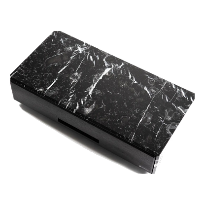 Litolite The Stealth humidor carved from a single block of Nero Marquina marble