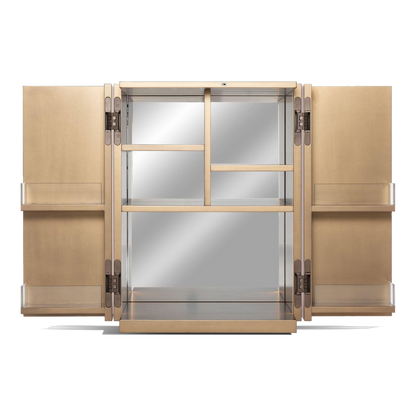 Lacquered Bar Cabinet - Gold Or Silver