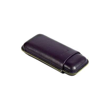 Jemar 464/2 - Edge 2-cigar leather case - Barniz
