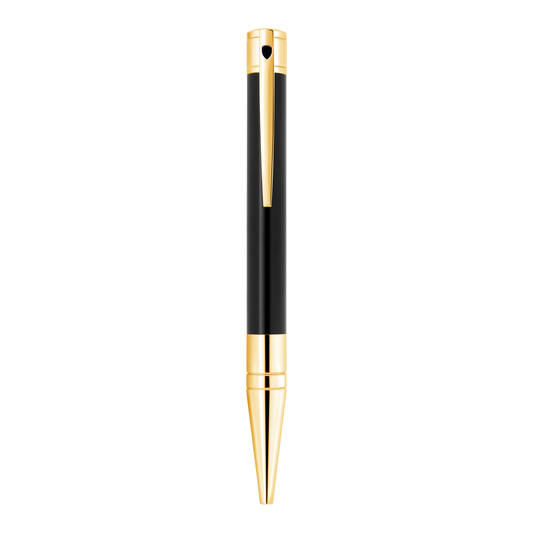 S.T. Dupont D-INITIAL - BALLPOINT PEN BLACK & GOLDEN 265202