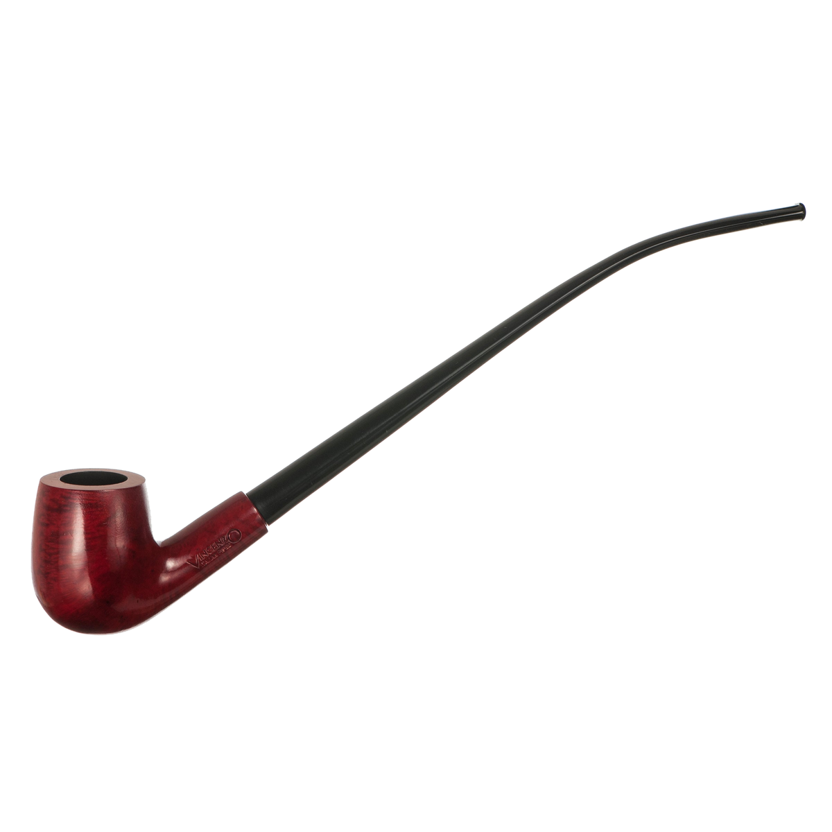 Vincenzo Churchwarden Pipe Light Red Smooth #16