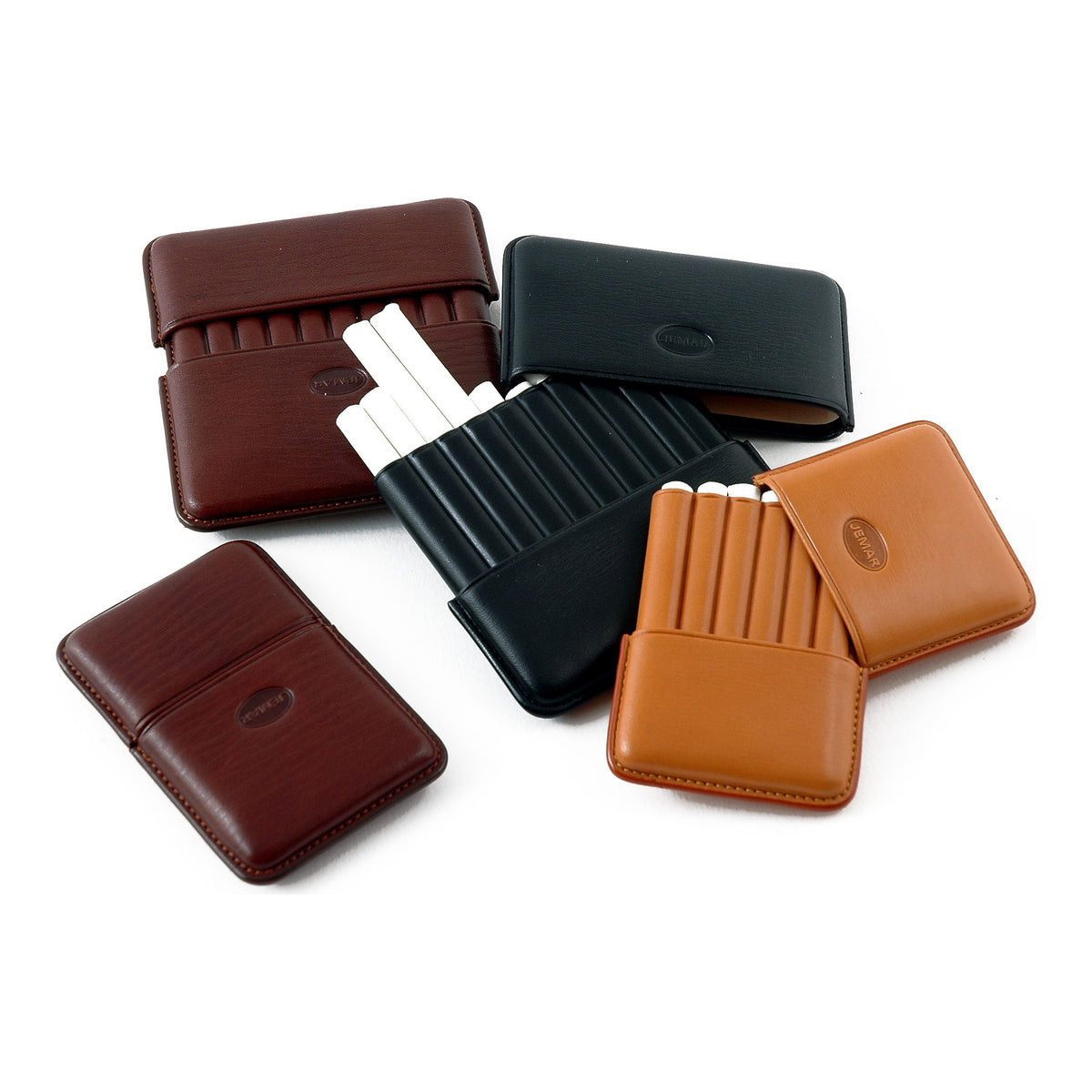 Jemar 151/6 6-cigarette leather case