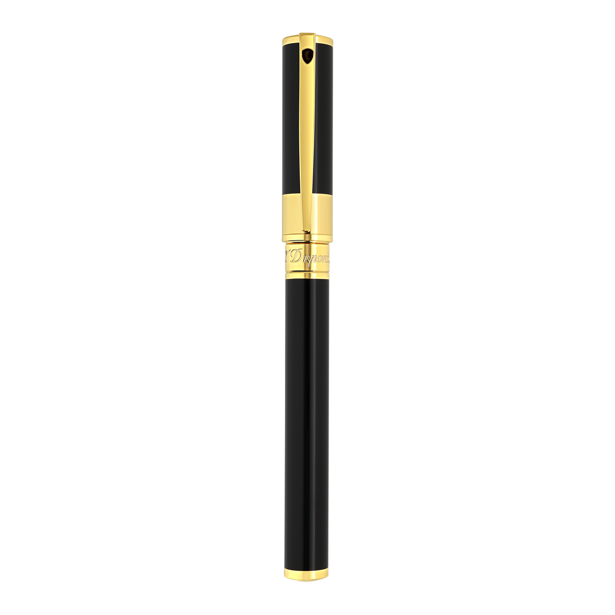 S.T. Dupont D-INITIAL - ROLLERBALL PEN BLACK & GOLDEN 262202