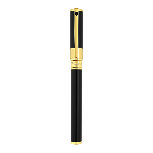 S.T. Dupont D-INITIAL - ROLLERBALL PEN BLACK & GOLDEN 262202