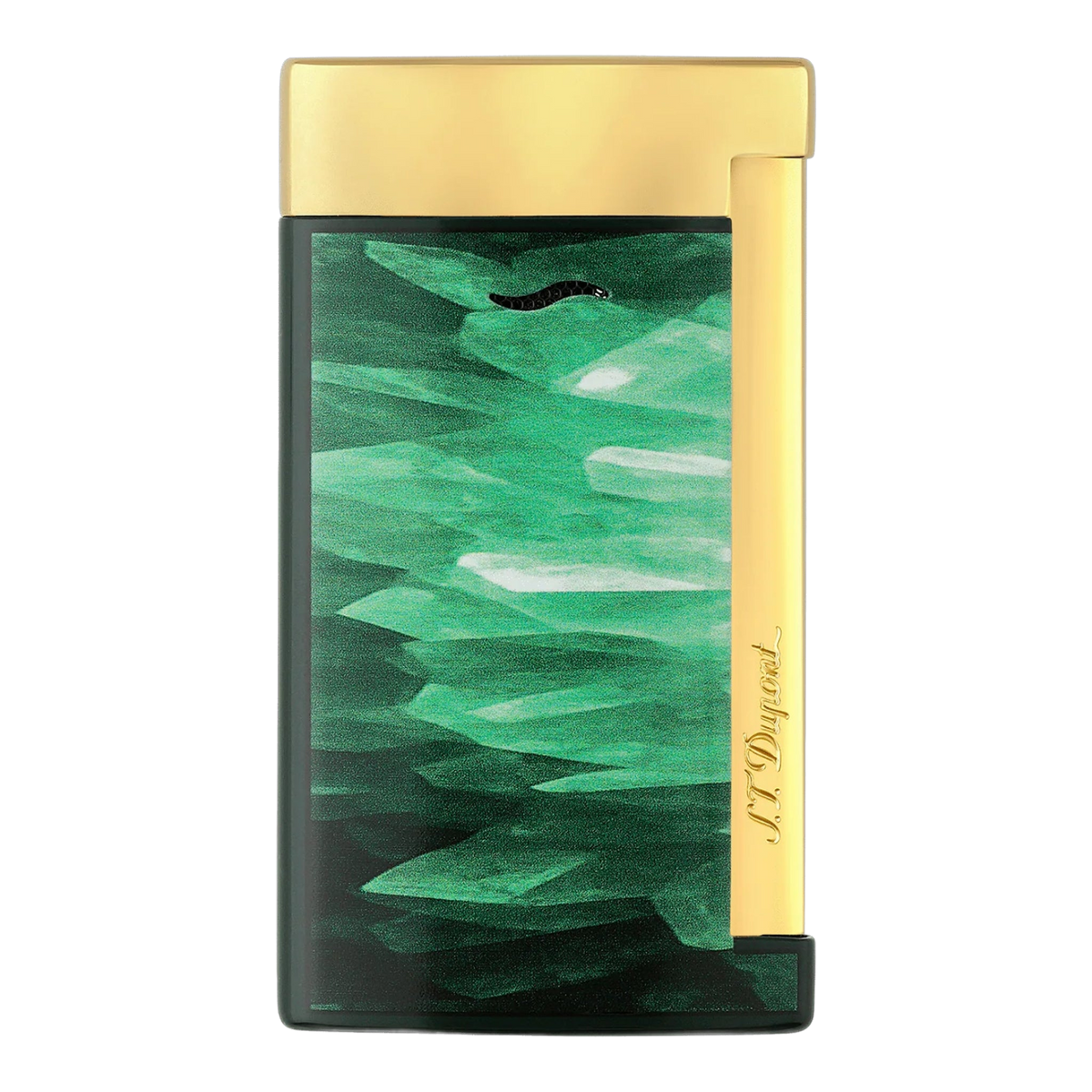 S.T. Dupont Slim 7 Lighter — Géode Green & Gold