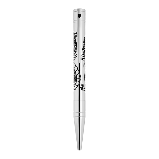 S.T. Dupont D-INITIAL - BALLPOINT PEN DRAGON CHROME 265027