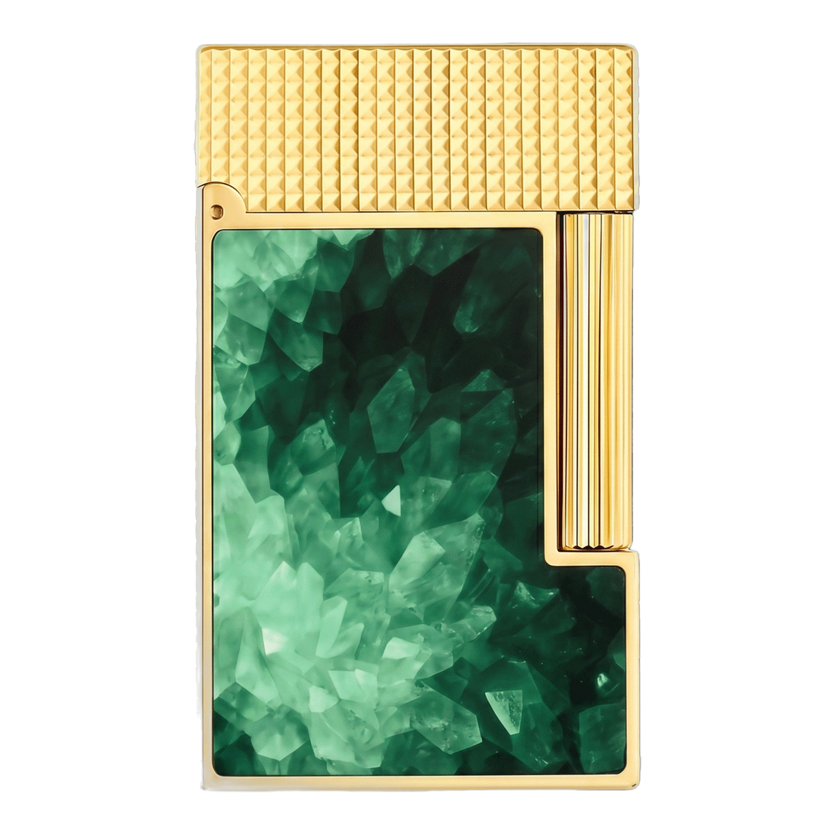 S.T. Dupont Ligne 2 Lighter — Géode Green & Gold