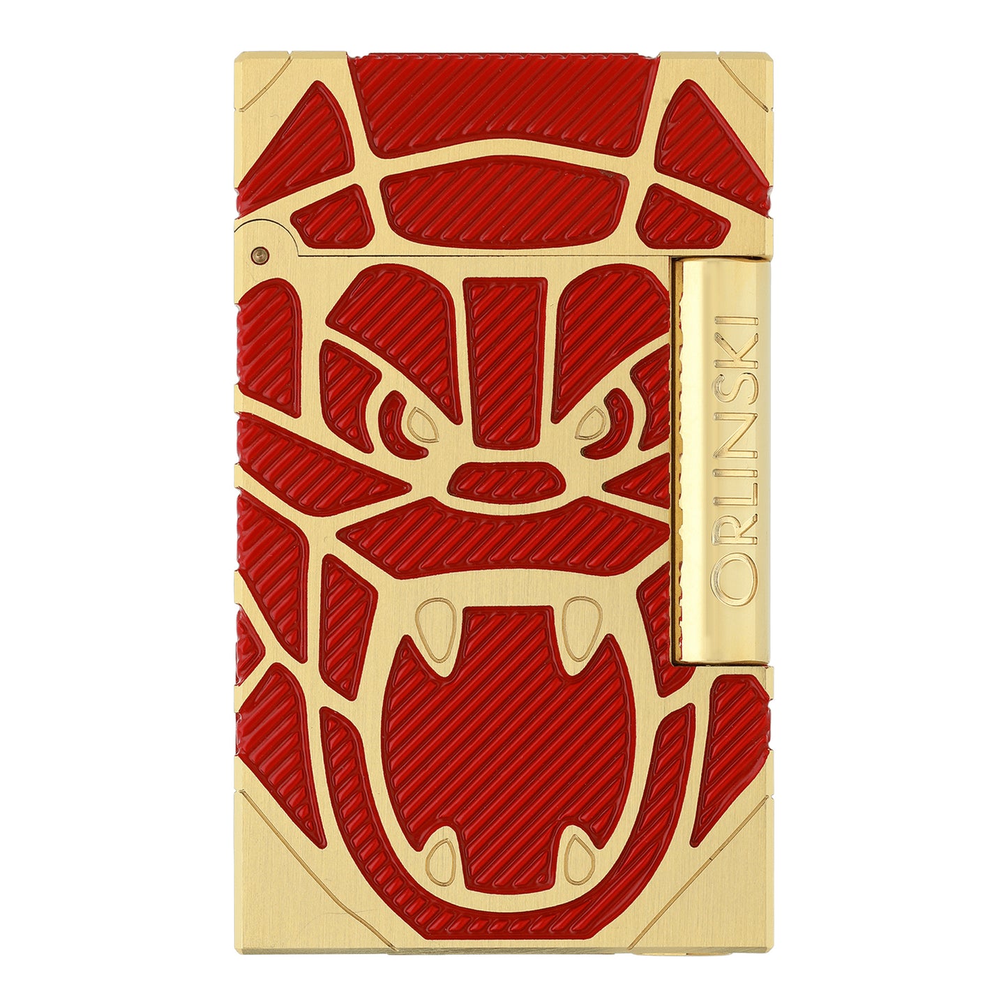 S.T. Dupont Ligne 2 Lighter — Orlinski Red & Yellow Gold
