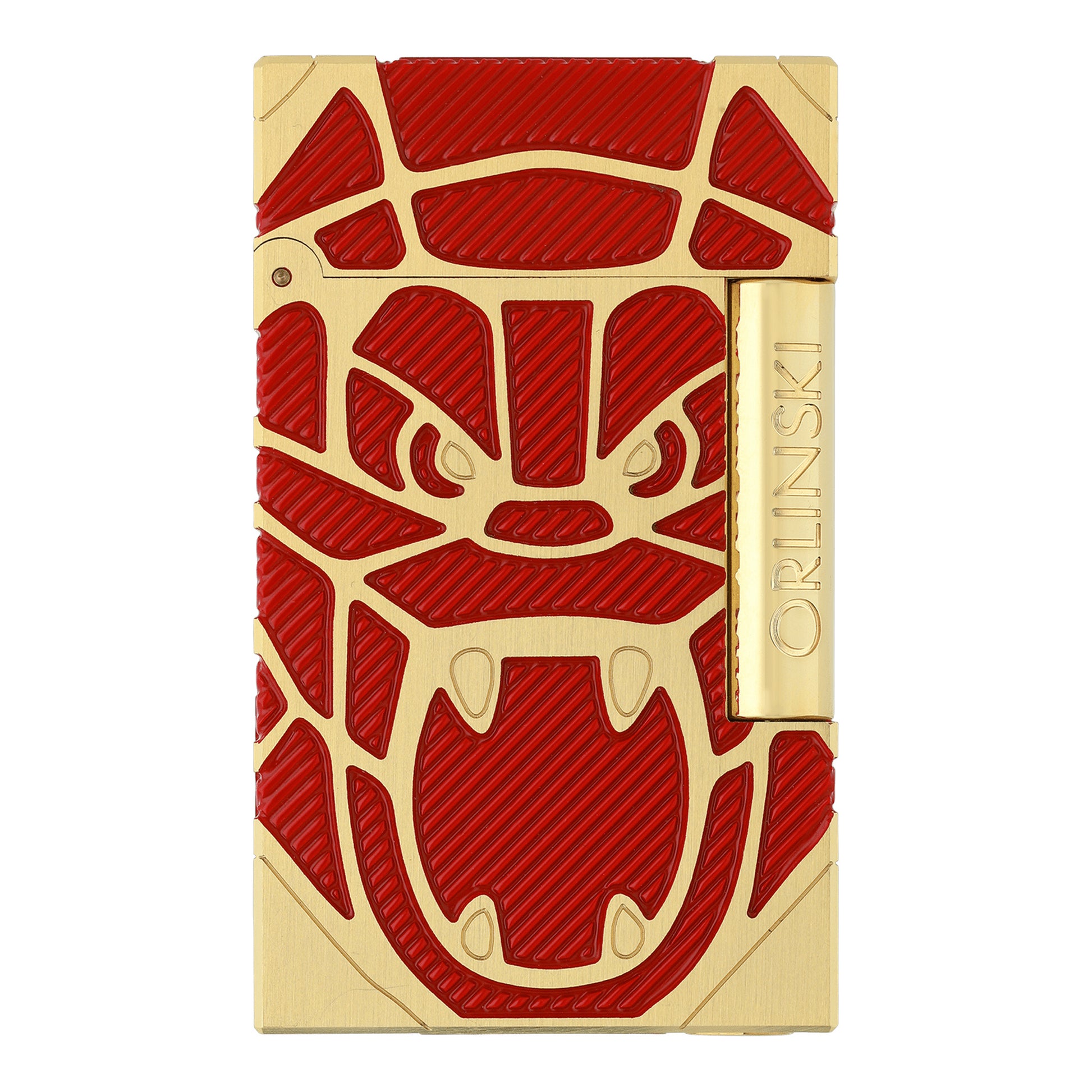 S.T. Dupont Ligne 2 Lighter — Orlinski Red & Yellow Gold